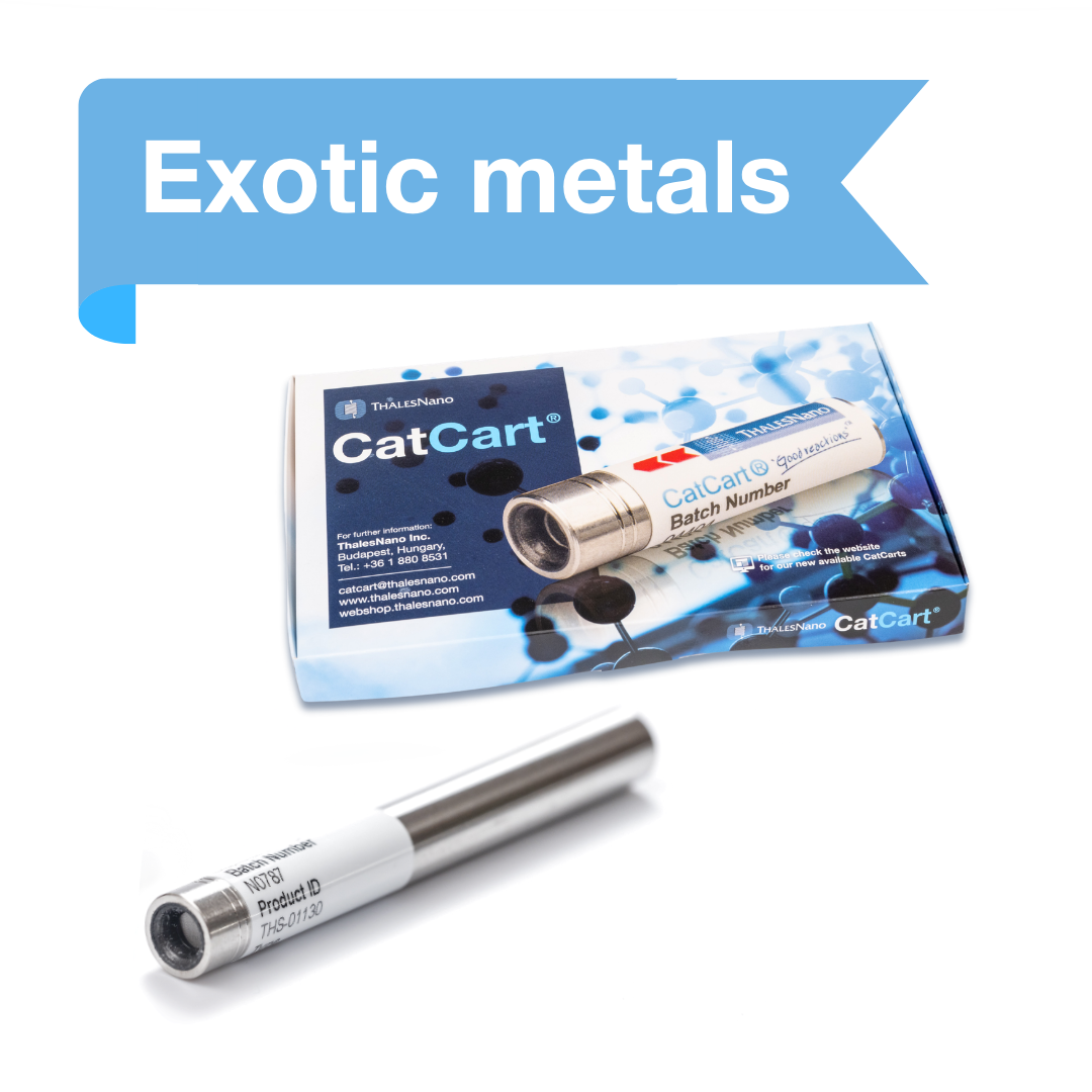 CatCart product with packaging on a white background, labeled 'Exotic metals'.